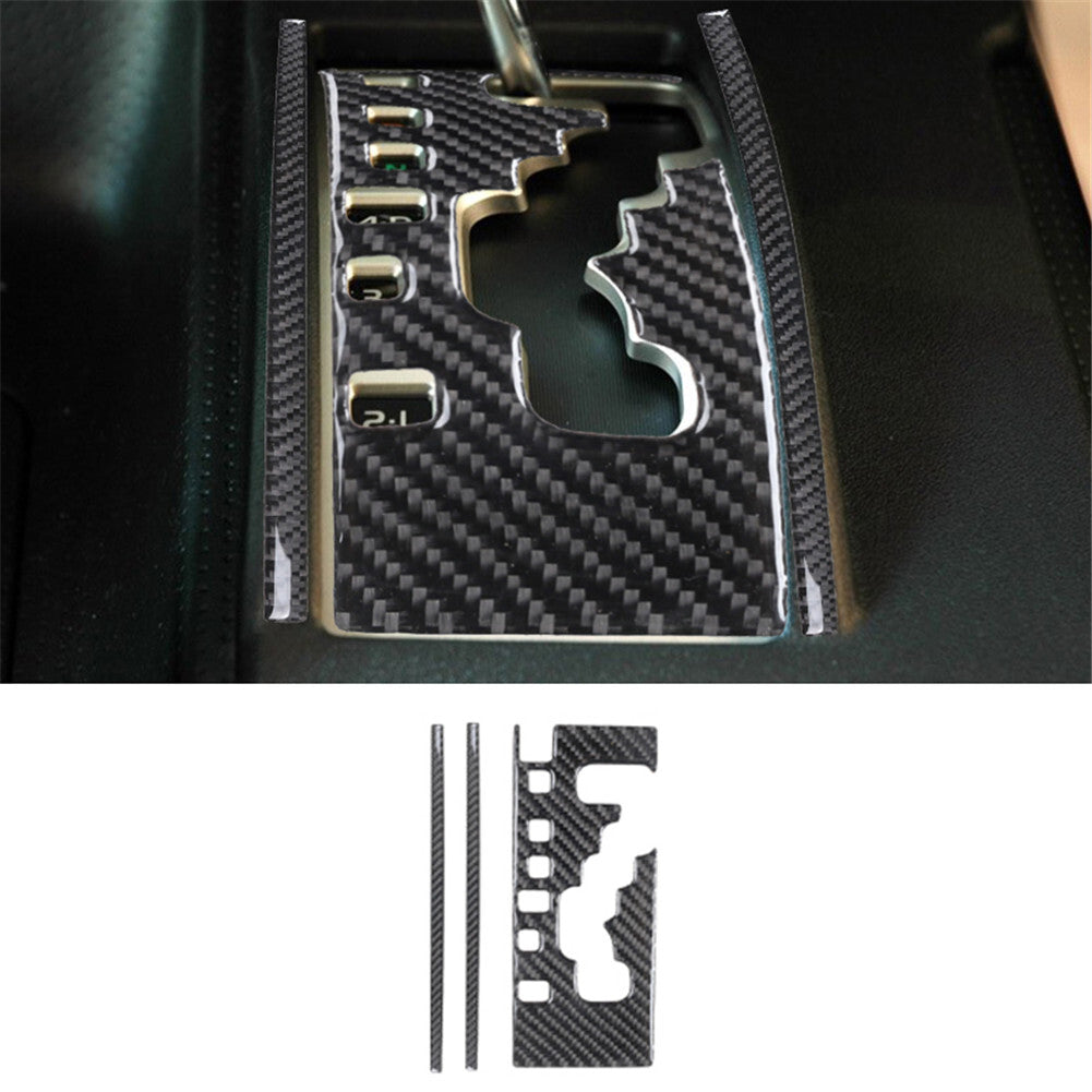 3Pcs Carbon Fiber Automatic Transmission Accent Panel Trim for Toyota FJ Cruiser
