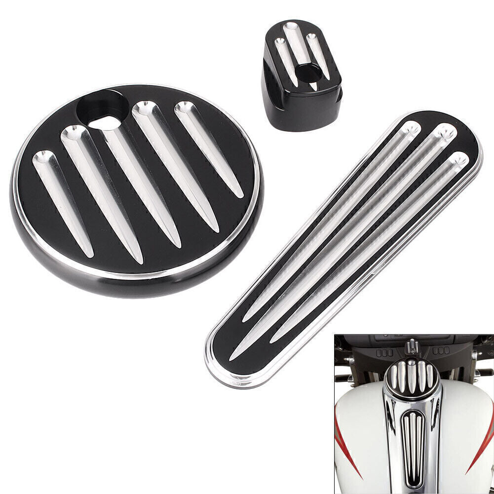 for Harley Touring FLHX FLTRX 14-17 Ignition Switch Fuel Cap Dash Insert Cover