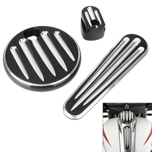 for Harley Touring FLHX FLTRX 14-17 Ignition Switch Fuel Cap Dash Insert Cover