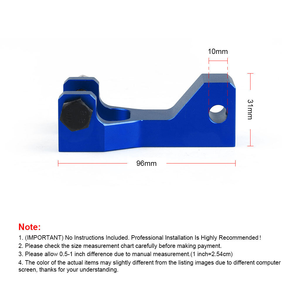 Motorcycle Rider Front Foot Pegs Lowering Kit for Yamaha 350 660R Blue