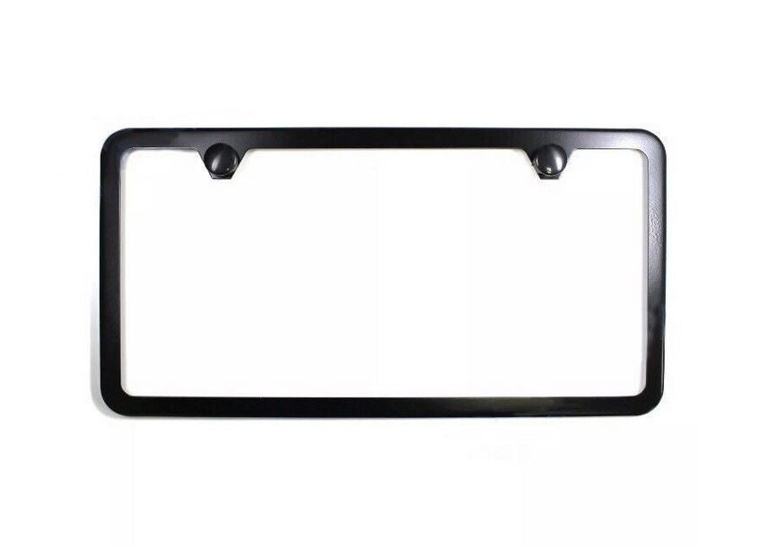 1 piece car license plate frame cover cap trunk 2 holes black for Hyundai