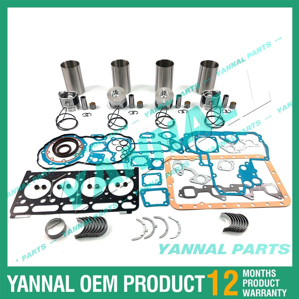 Overhaul and rebuild kit for Kubota engine V2203 1G790-21110 with complete gasket kit
