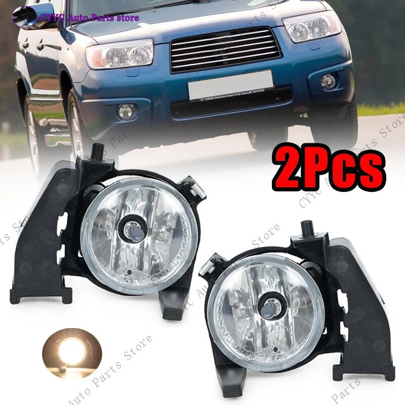 for Subaru Forester SG 2006-2008 LHRH Fog Lights With Glass Lens Fog Lamp