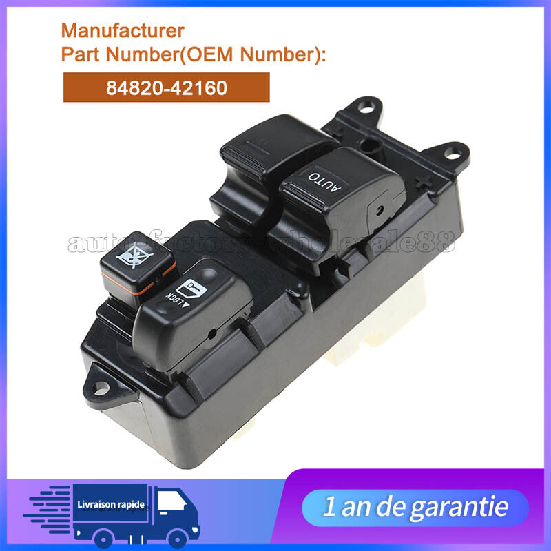 COMMANDE BOUTON INTERRUPTEUR LEVE VITRE POUR for TOYOTA HIACE RAV4 84820-26171 NEUF