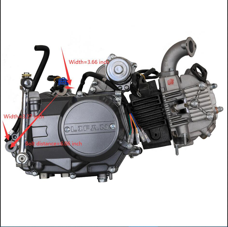 for Lifan 125cc Semi-Automatic Motor Kit for Honda Trail CT70 CT90 SSR 70 110 Pit Bikes
