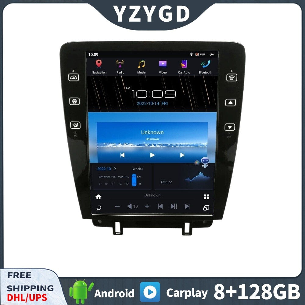for Ford for Mustang 2009-2013 Android 2Din Car Radio Stereo CarPlay Receiver Screen