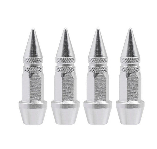 4-piece car tire valve cover rod air dust cover dustproof red rocket for Nissan