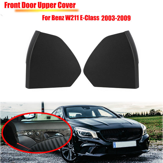 Two front door hood covers for Mercedes-Benz E-Class W211 E63 2003-2009 Black L+R