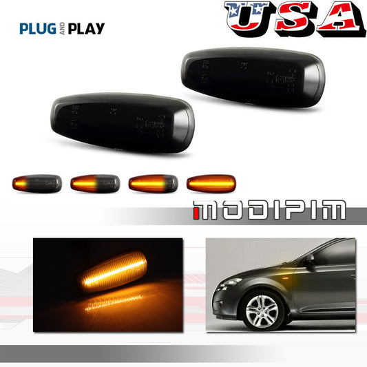 2-Pack LED Indicator Side Marker Turn Signal Lights for Hyundai for Elantra,for Kia Rio de Janeiro