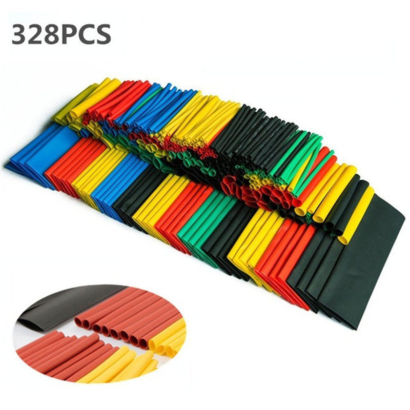 328x Car Polyolefin Heat Shrink Tubing Tube Sleeve Wrap Wire Insulation Sleeving