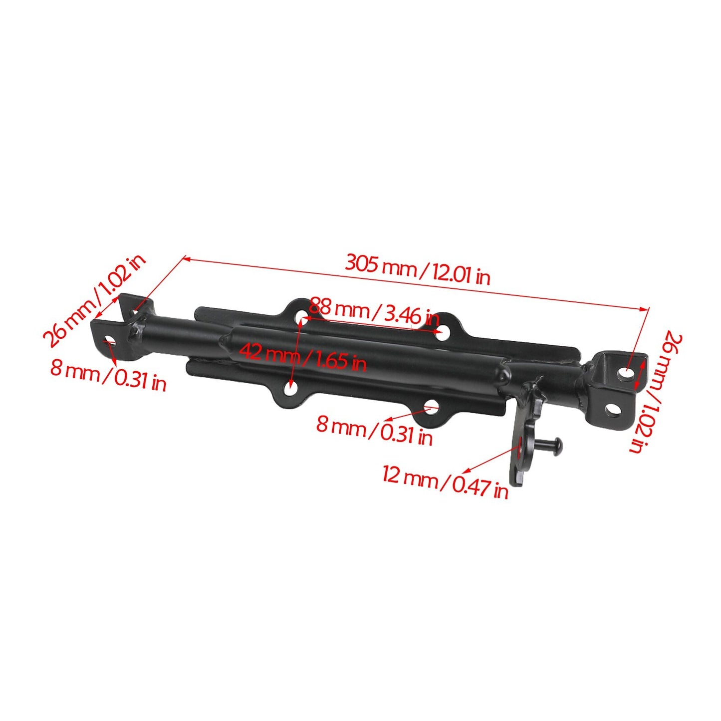 Footpegs Footstool with Mounting Bracket for CRF50, XR70, and Apollo 110 125cc Bicycles