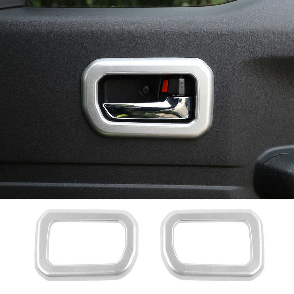 Silver ABS Interior Door Handle Bowl Trim for Suzuki for Jimny 2019-2022 Accessories