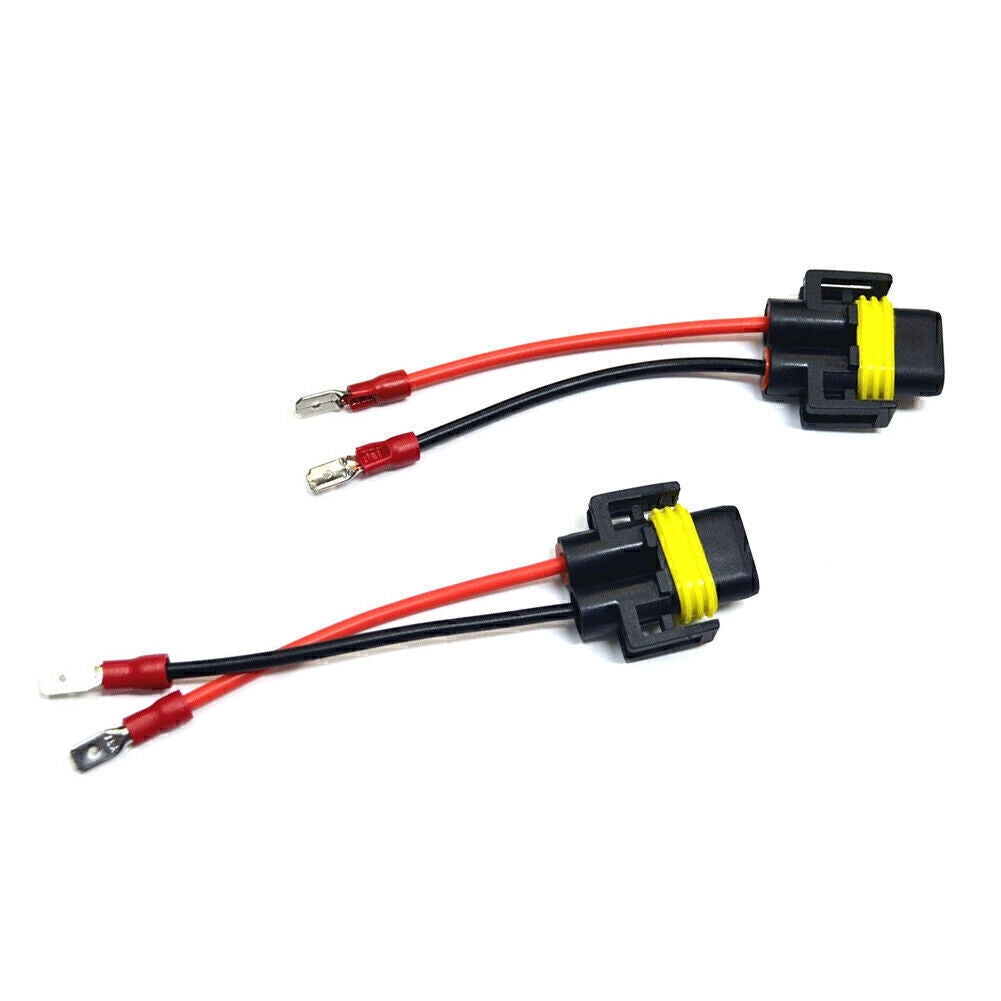 Conversion Wire H11 To H11B Two Harness Head Light Ceramic Pigtail LED Bulb Plug