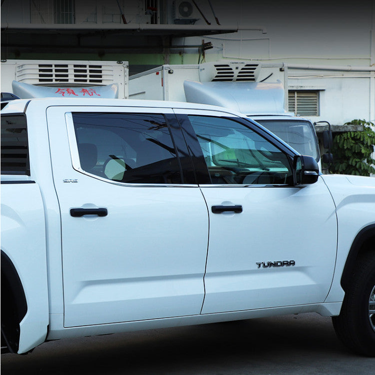 Steel chrome trim for Toyota Tenderra 2022 and 2023 models - window trim covers