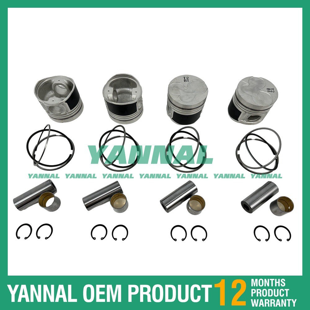 4-piece piston ring set for Hyundai D4BB for Mitsubishi Filter Pavement Engine