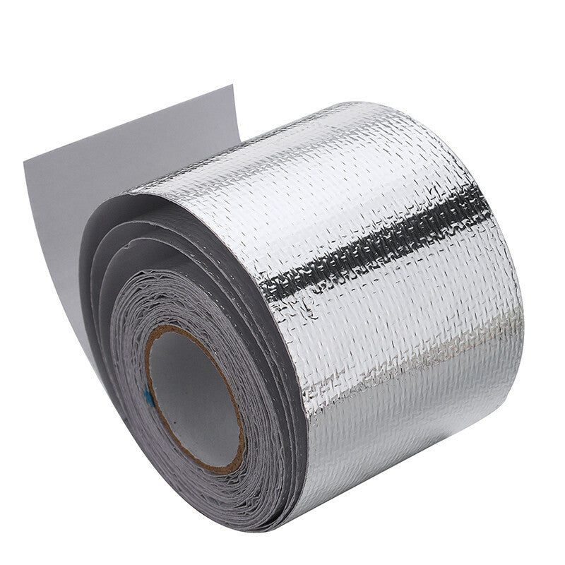 5M Car Exhaust Pipe Heat Shield Wrap Tape Foil Heat Insulating Tape Wrap Shield