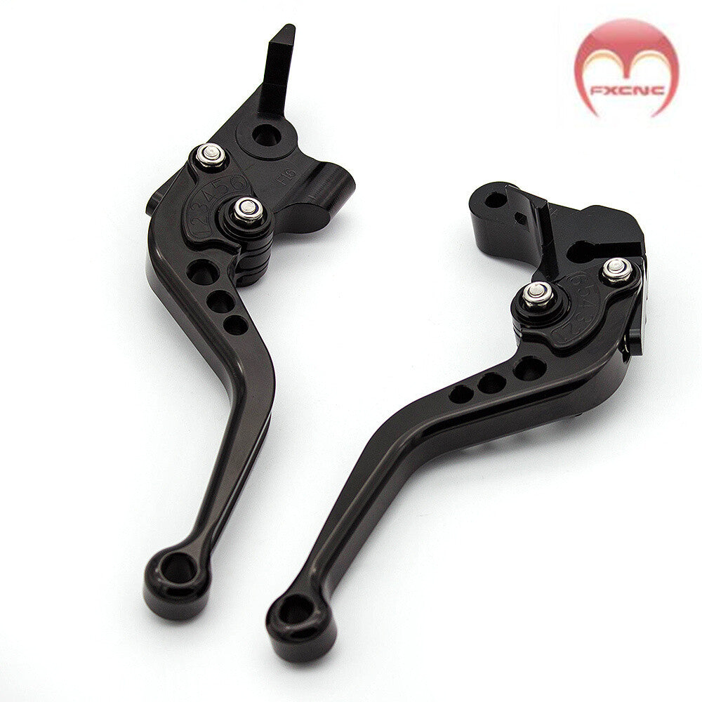 CNC-compatible adjustable brake and clutch lever kit for VMX1200 V-MAX Vmax 1200 (1986-2003)