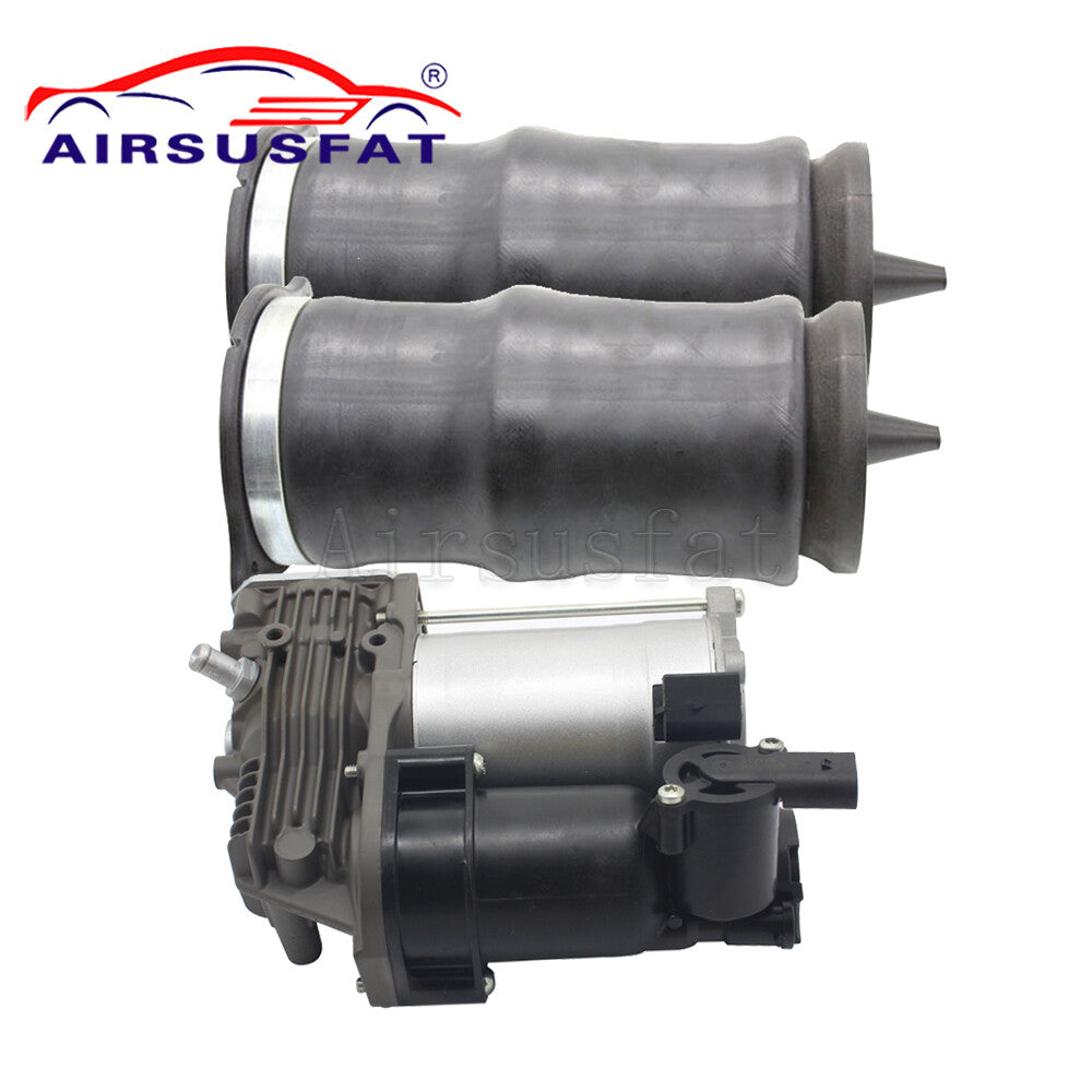 Two air suspension spring bags and one compressor pump are suitable for the for Mercedes Viano Vito W639.