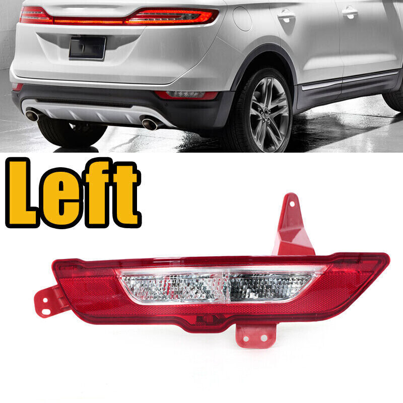 Left Rear Bumper Reverse Light Reflector light W/Bulb for Lincoln MKC 2015-2019