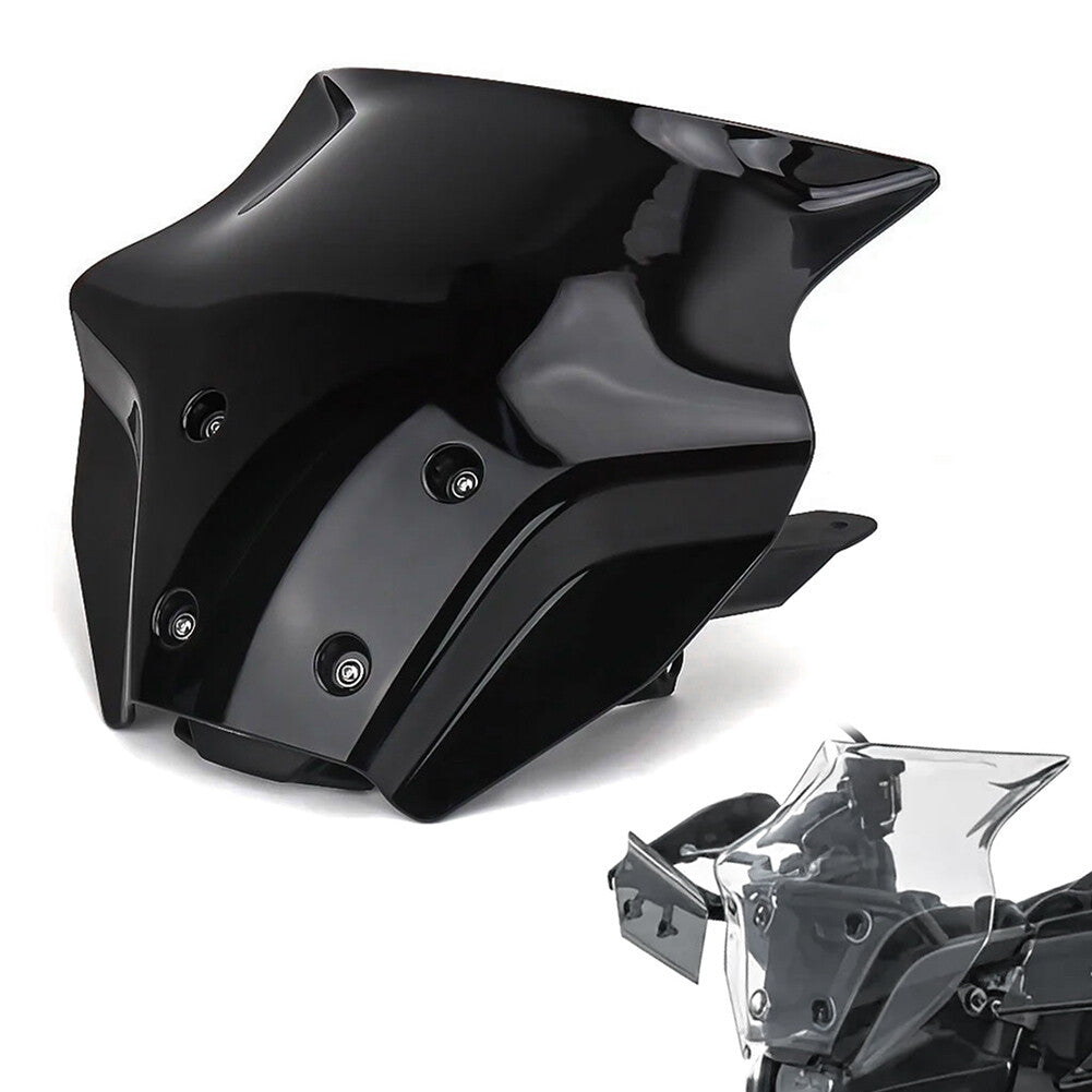 Black Wind Deflector Windshield Bracket Windscreen for Yamaha MT-09 MT09 2024