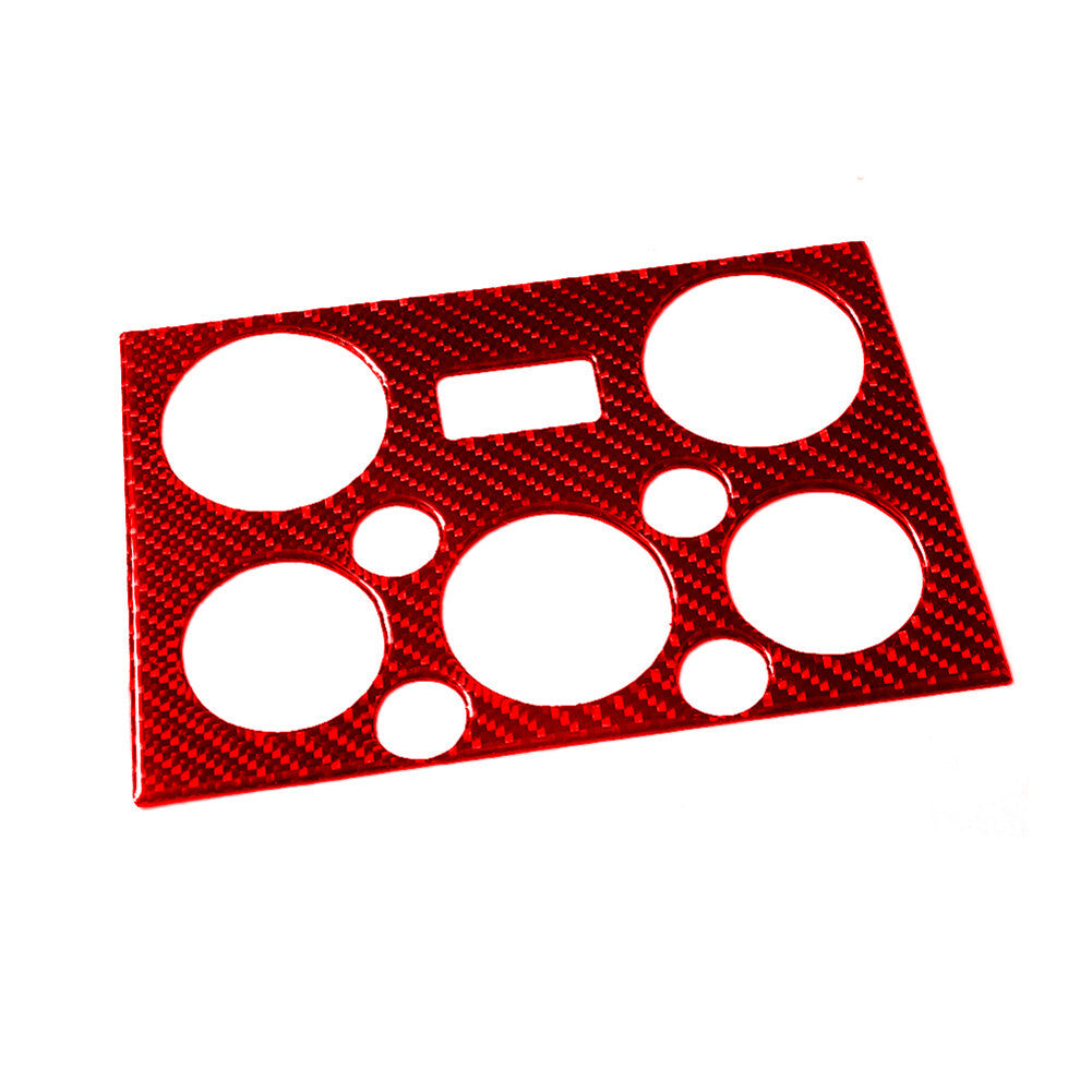 Carbon Fiber Climate Control Panel Cover Trim for Suzuki Grand Vitara 08-13 Red