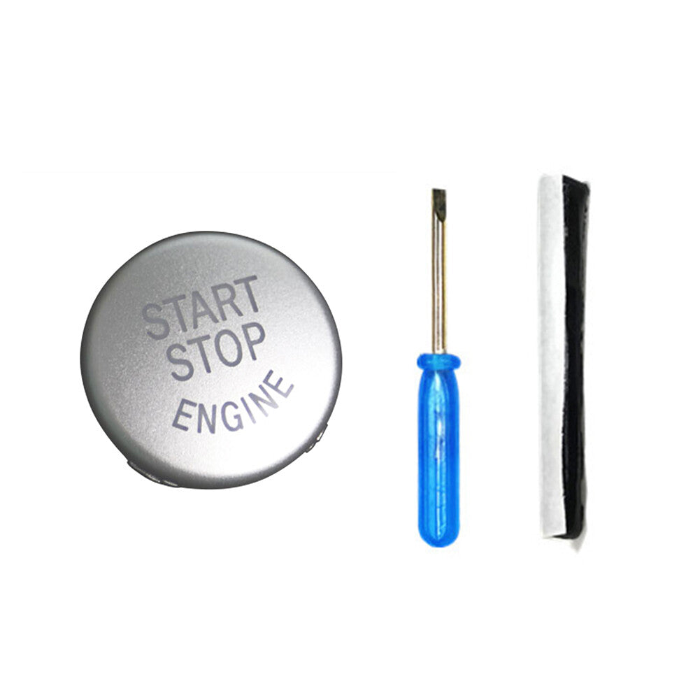 Motor Start Stop Button Abdeckung F¨¹r for BMW E Chassis 1 3 5 Serie X1 X3 X5 Silber