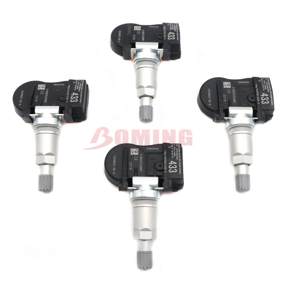 The new 4X 103460200A 433MHz TPMS tire pressure sensor is suitable for Tesla Model 3 SX US