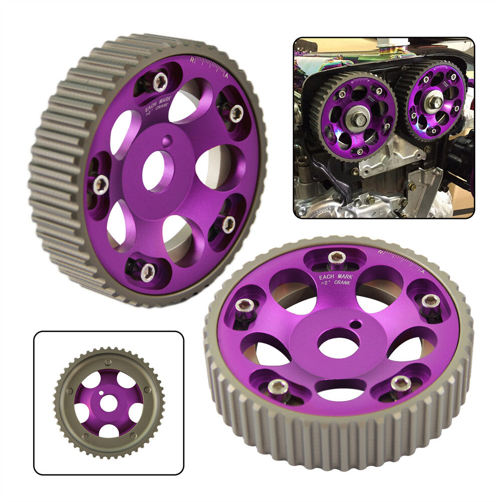2PCS Adjustable Cam Gears Pulley for Toyota Supra JZA80 1JZ 2JZ Mark II Soarer