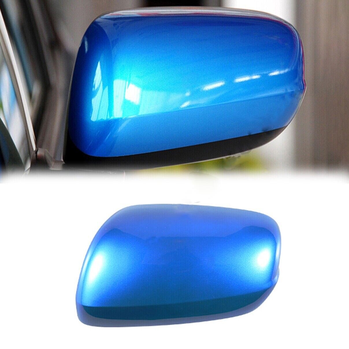 2009-13 Blue Left Driver Side Car Rearview Mirror Cap Cover for Honda Fit/Jazz