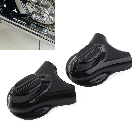 Black rear control arm axle cap kit for Harley Heritage Softail 2008 - 2017 FXS