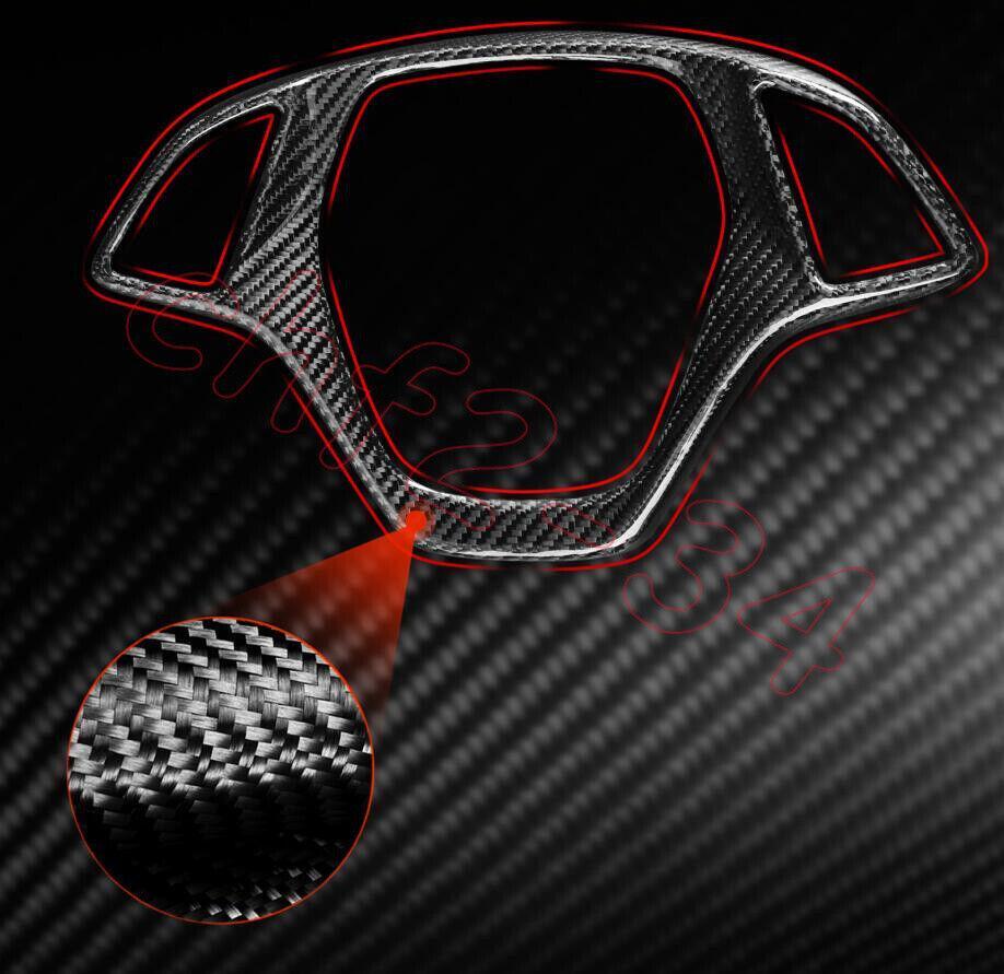 Dry Carbon Inner Steering Wheel Decor Cover Trim for Chevrolet for Corvette C7 14-19
