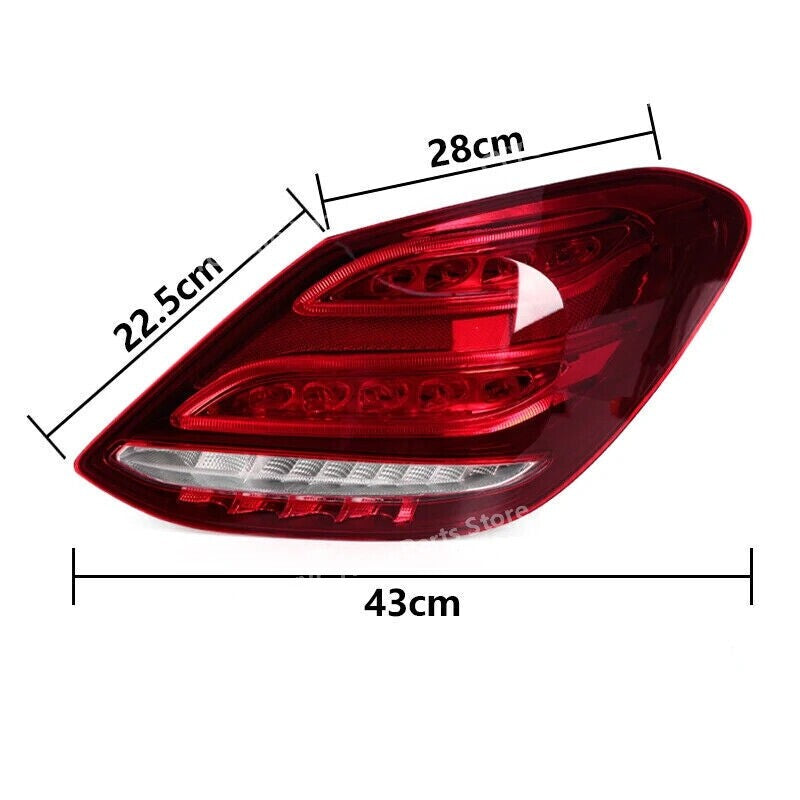 for Mercedes-Benz C-class W205 2014-2018 Left Turn Signal Light Rear Tail Lights