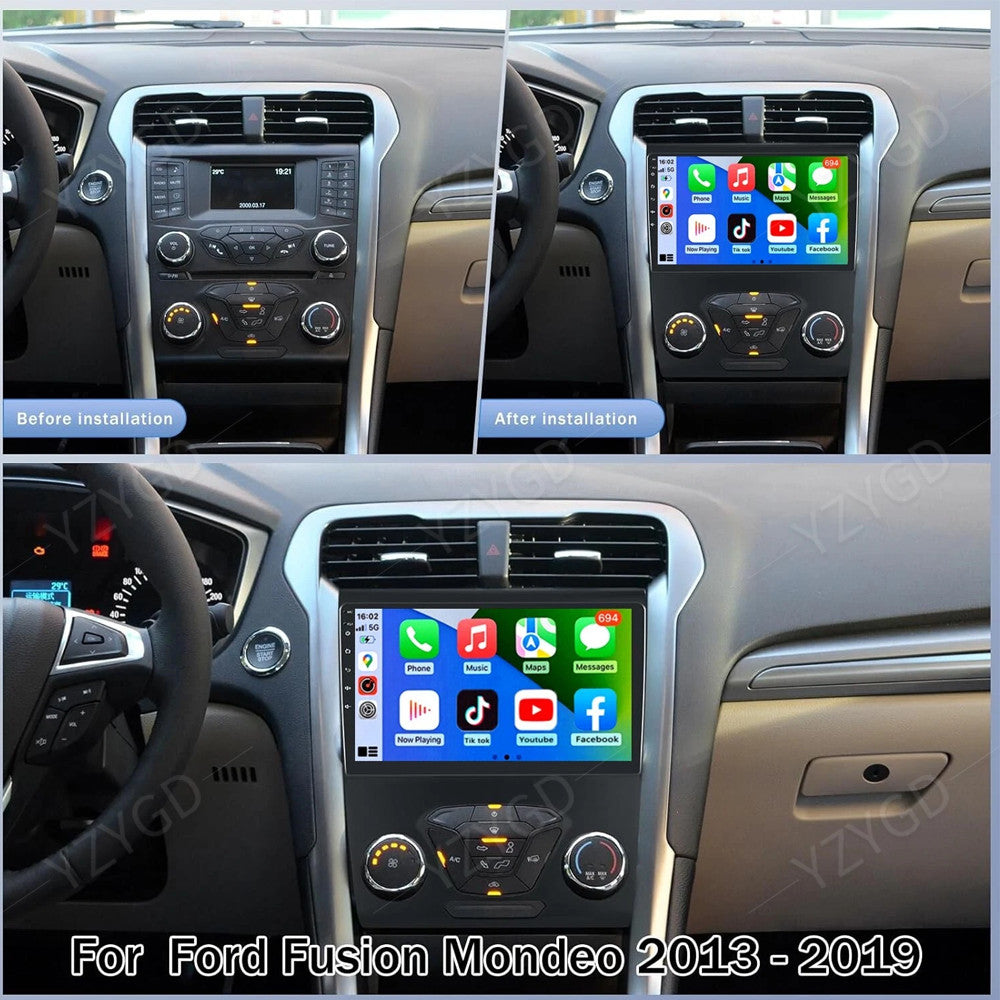 for Ford Fusion Mondeo 2013-2016 Stereo Carplay Android Car Radio GPS Nav Screen