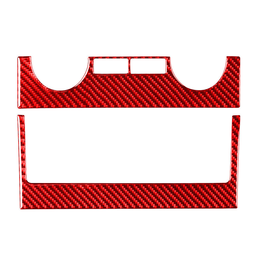 2x Interior Conditioner Switch Panel Cover Trim Fit for Toyota Tundra 2014-2021 Red