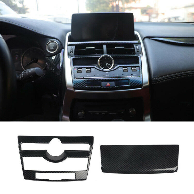 2P Central Console Navigation Panel Trim for Lexus NX 300 300h 2015-2020 Carbon
