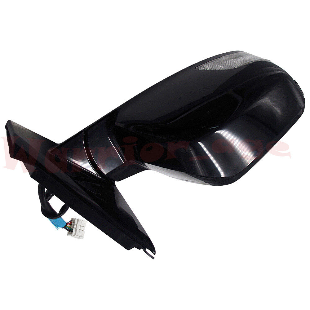 Black Right Door Side Mirror W/Turn Signal Heated 9Pin for Honda CRV 2007-2011
