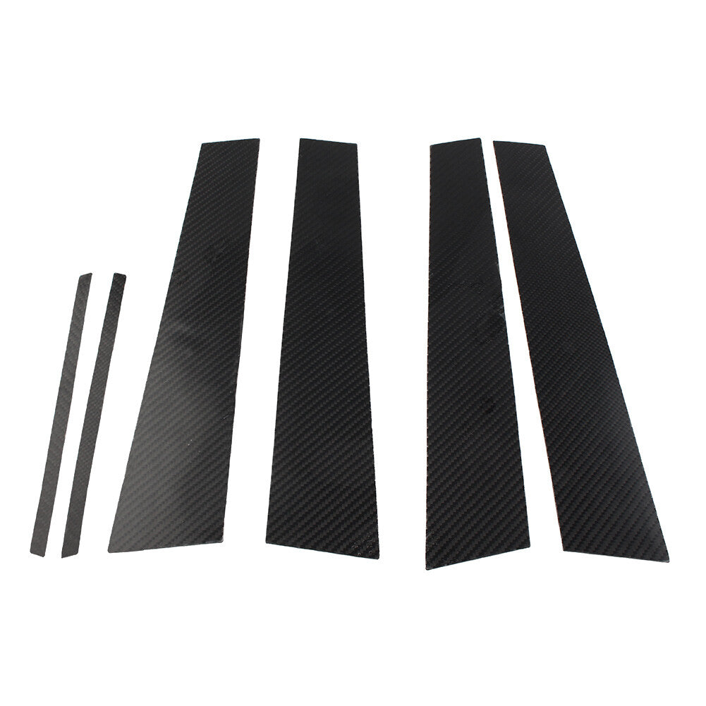 6 Pcs Car Exterior Door Window B Pillar Post Cover Trim for Lexus IS 2006-2013