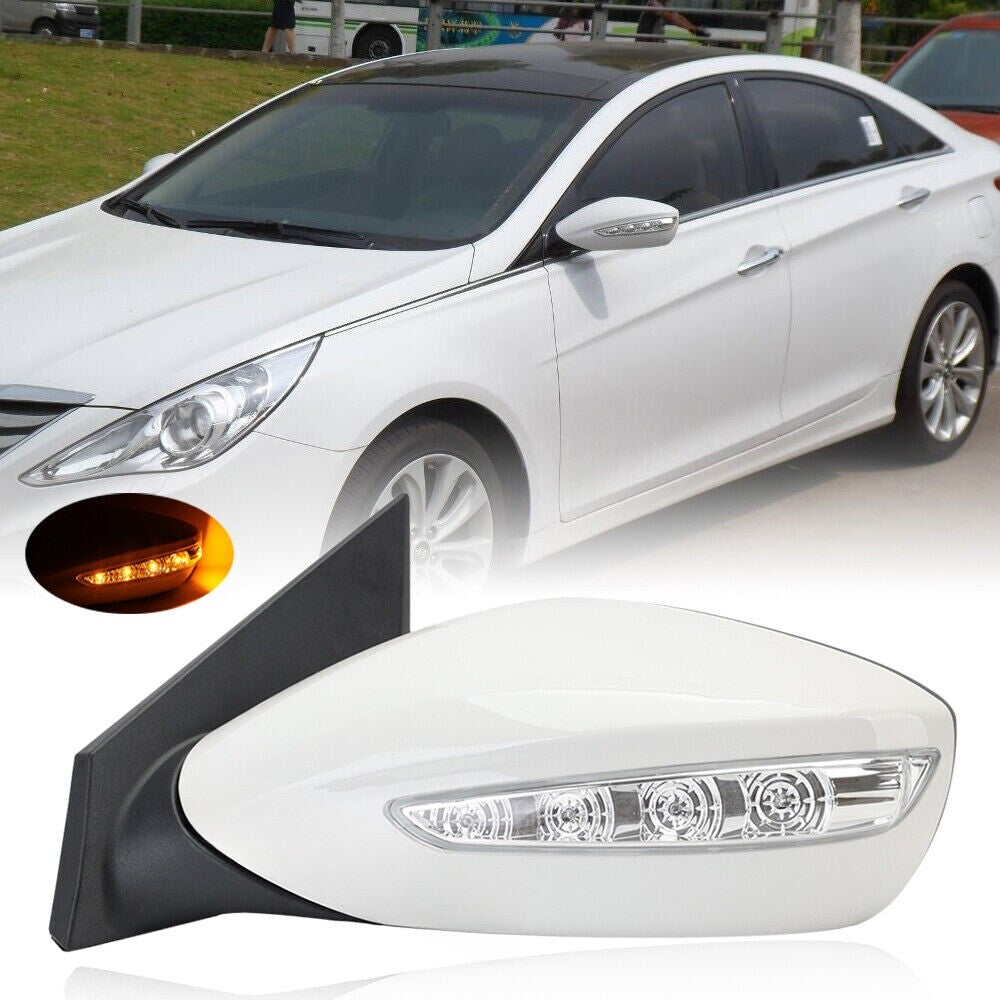 Power Mirror for Hyundai Sonata 2011-2014 Driver Side Signal Lamp Paintable 5Pin