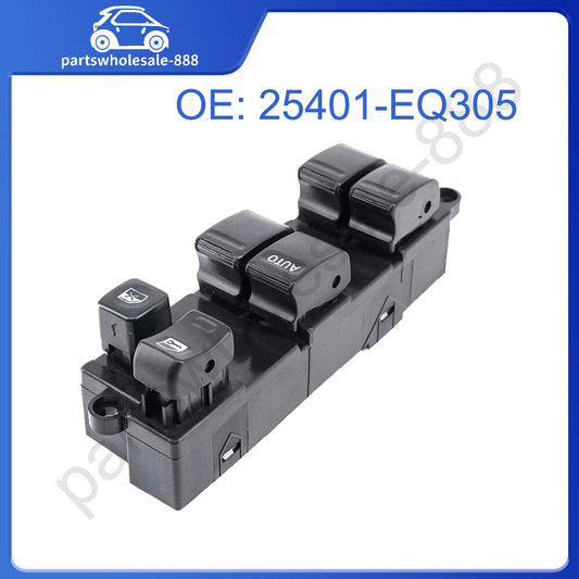 25401-EQ305 is a power mains window switch for Nissan X-Trail 2002-2007 LHD vehicles.