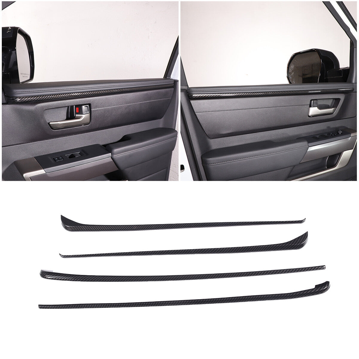 Black center armrest box cover (package) trim for Toyota Tenderra 2007 - 2021
