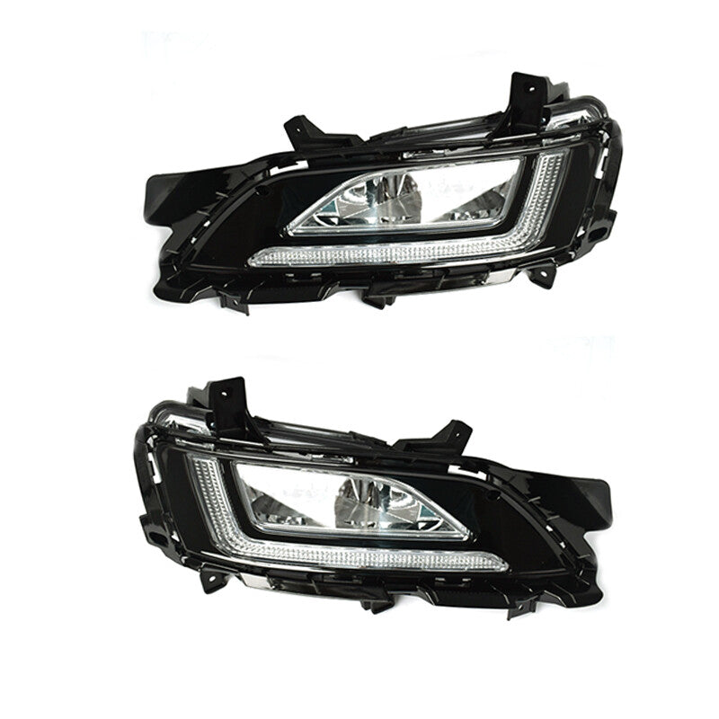 Pair of front bumper fog lights and daytime running lights suitable for 2019-2020 for Hyundai for Tucson .