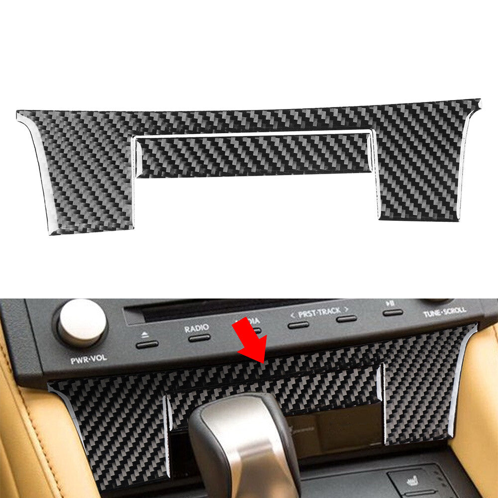 Carbon Center Console Lower Panel Cover Trim for Lexus RC300 350 200T 2015-2024