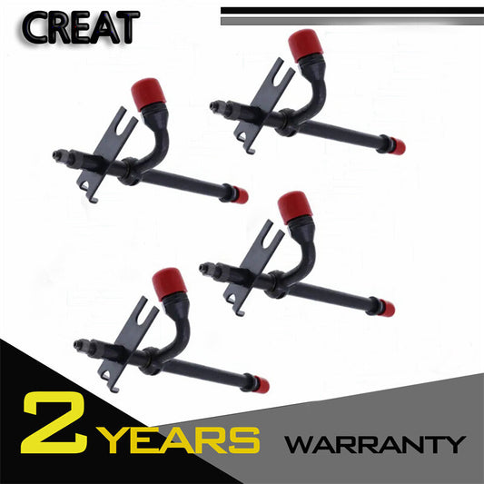 4X Fuel Injectors 20673 A140828 For Case 450 450B 455B 1845 480C 580C 584C 585C