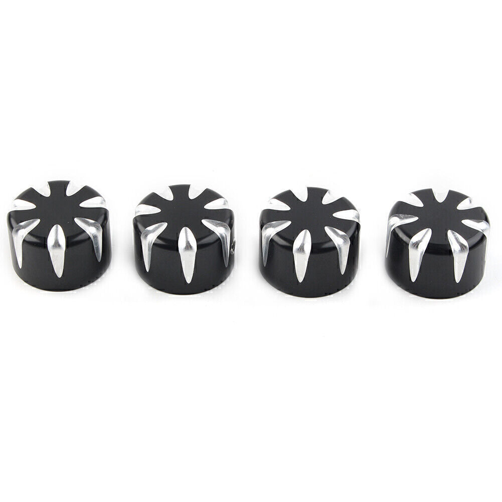 for Harley 883 Motorcycle Head Bolt Topper Cover Cap Engine Cover Trim 4x Black