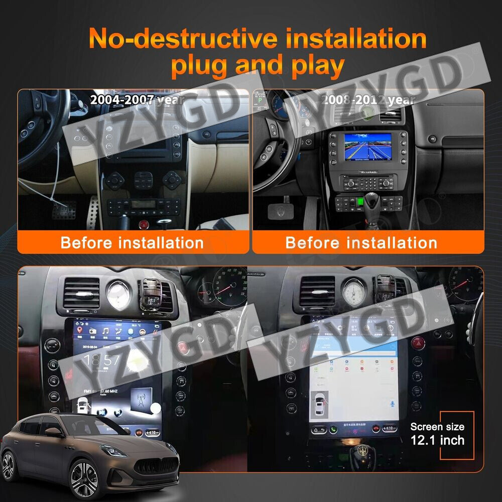 for Maserati Quattroporte 2004-2012 Carplay Car Radio Stereo Receiver Screen