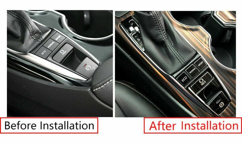 for Toyota Car for Camry 18-21 Carbon Fiber Steel Central Console Button Cover Trim