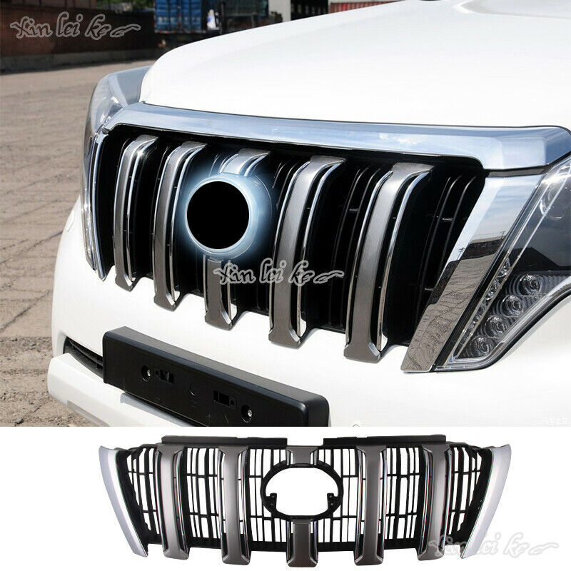 Front Hood Bumper Grilles Grill ABS for Toyota Prado FJ/LC150 2014-2017 Replace