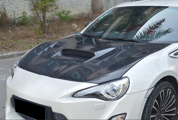 Carbon Fiber Front Bonnet Engine Hood Cover Kit for Toyota 86 for Subaru BRZ 2013UP