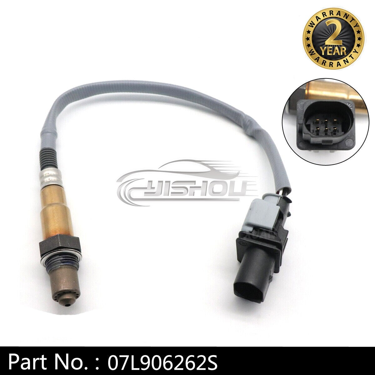 07L906262S O2 Oxygen Sensor 5-Wire Applicable to for Audi A3 A4 A5 for A8 Q7 Q5 for Porsche for Volkswagen