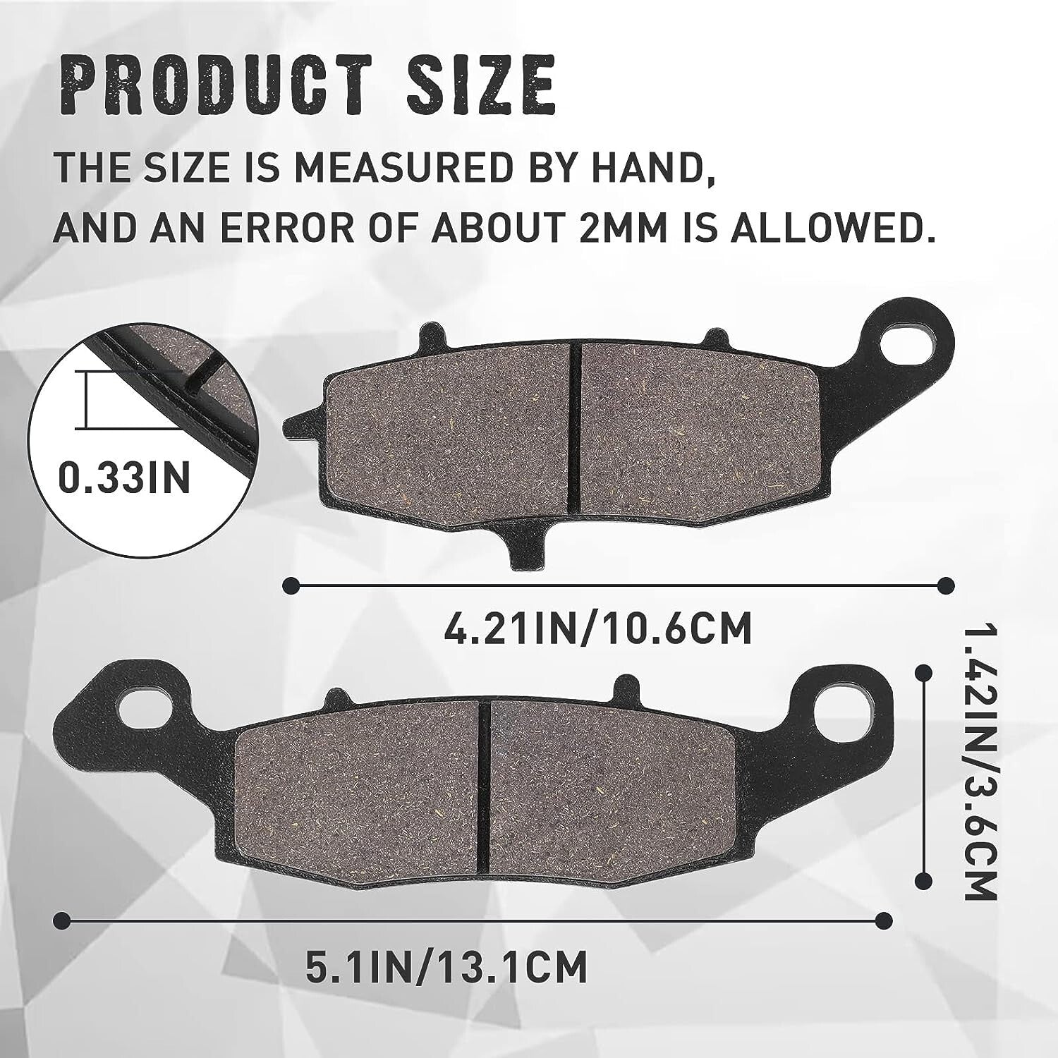 Brake Pads for Kawasaki VN900 Vulcan Classic/Classic LT,VN1600 Vulcan Classic